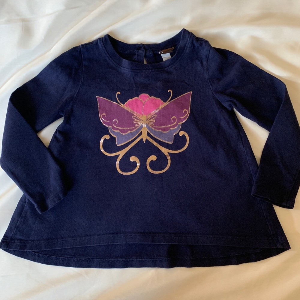 Tea Collection Girl's Butterfly Top